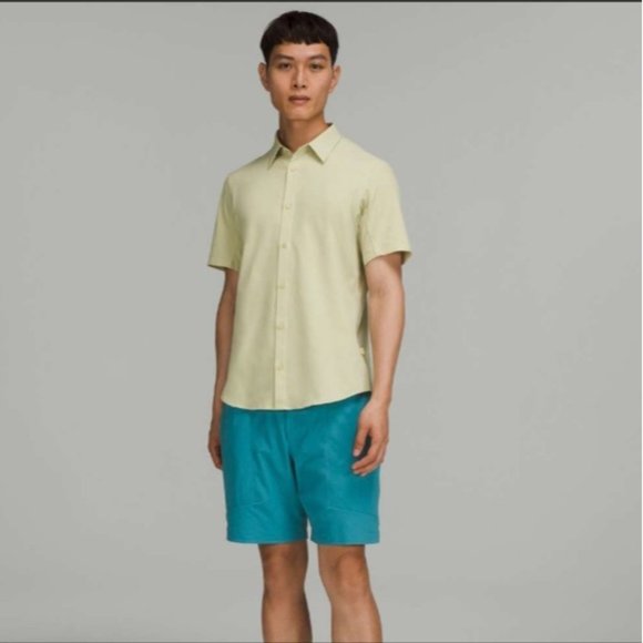 Lululemon Airing Easy Long Sleeve Shirt Heathered Dew Green - Picture 3 of 13